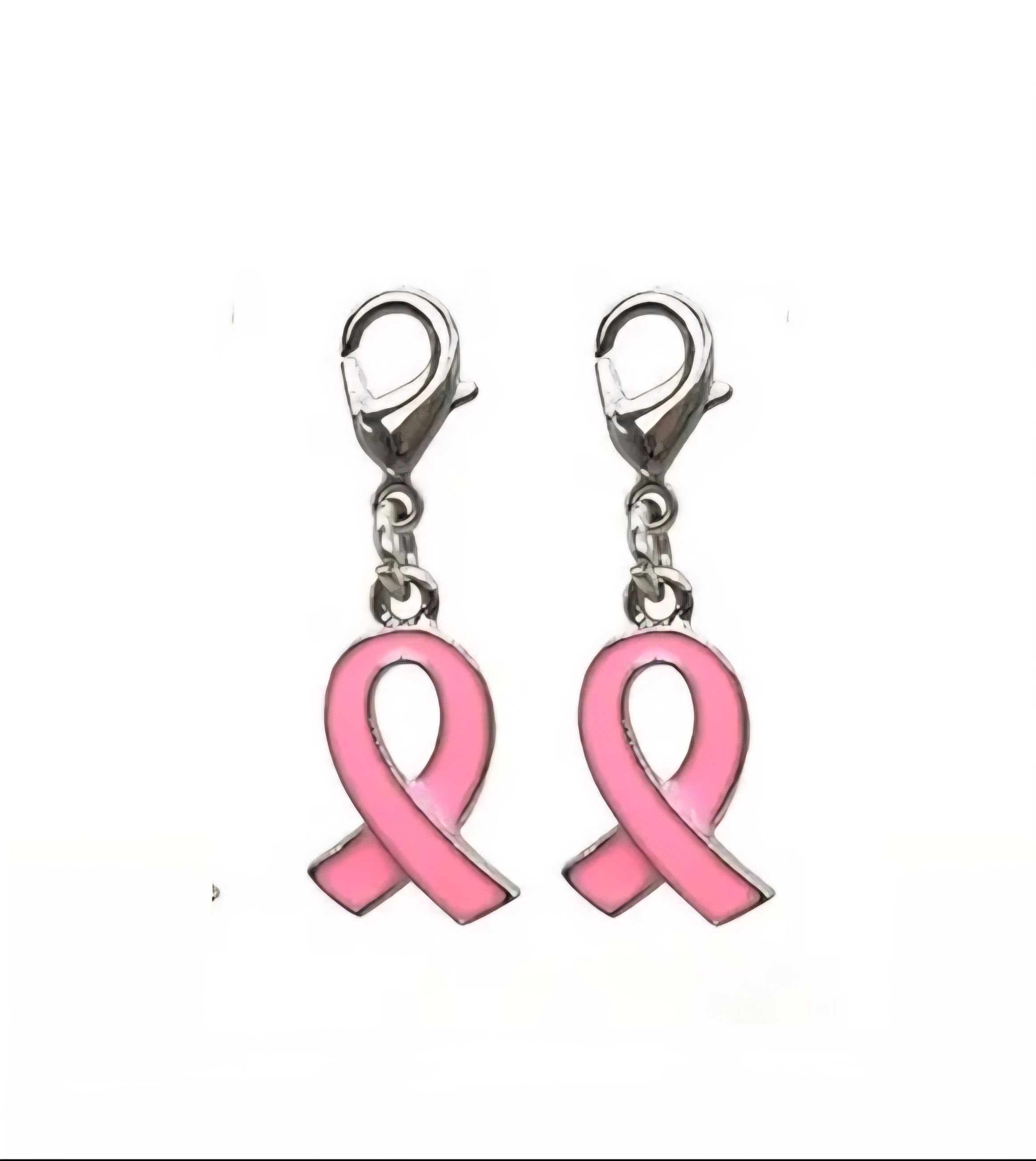 2x Pink Ribbon hanger