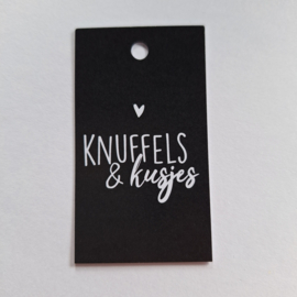 3x Cadeaulabel  "Knuffels & Kusjes"