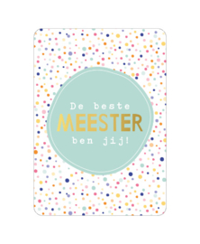 Wenskaart  De beste meester ben jij