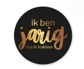 30x Sticker Ik Ben JARIG dus ik trakteer