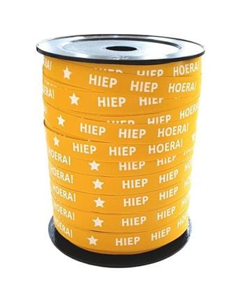 5m Paperlook Geel HIEP HIEP HOERA