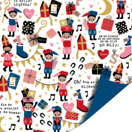 3m Cadeaupapier Pieten Party