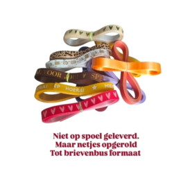 5m sierlint Glimmend Zilver - krullint