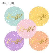 5x Sticker " Knuffel"