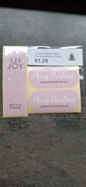 15x Kerstmix Roze
