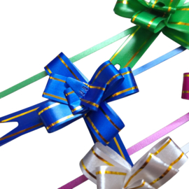 50x DIY linten trekstrik - cadeau versiering - strik - mini strikken