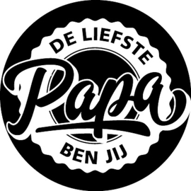 6x Sticker 'De liefste papa ben jij "