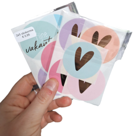 Stickermix 10 stuks voorjaar vakantie liefde