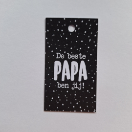 3x Cadeaulabel  "De beste PAPA ben jou"