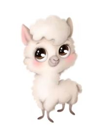 Wenskaart A6 Alpaca Lama