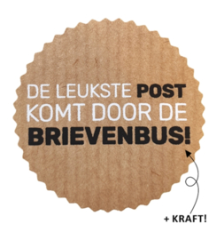 10x Sticker " De leukste post komt door de brievenbus"