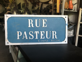 Rue Pasteur straatnaambord incl. Verz.ned