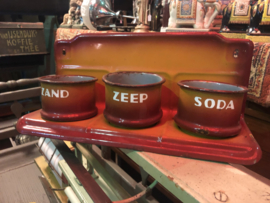 Emaille zand zeep soda set incl levering