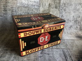 Verkocht Douwe Egberts groot blik  D.E.