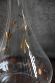 Prachtig Oud Karaf - glas goud
