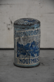 Brocante blikje - Huishoudspecerijen Nootmuscaat