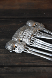 Set van 12 Theelepeltjes - rozen