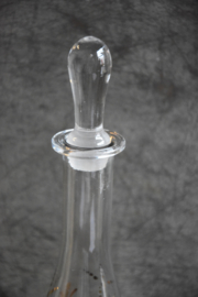 Prachtig Oud Karaf - glas goud