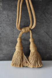 Set van 2 Gordijnklossen - jute