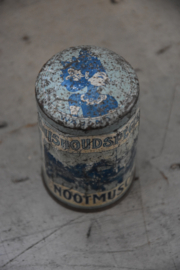 Brocante blikje - Huishoudspecerijen Nootmuscaat
