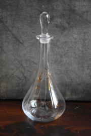 Prachtig Oud Karaf - glas goud