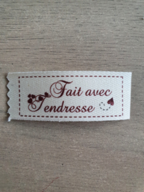 Band Label "Fait avec Tendresse"