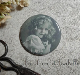 Le Lin d'Isabelle -  Needleminder Fillette et chaton
