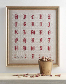Isabelle Haccourt - Belles lettres & Marquoirs en rouge et blanc 