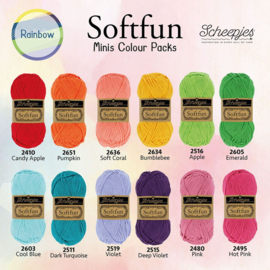 Scheepjes Softfun colour pack 12x20g Rainbow