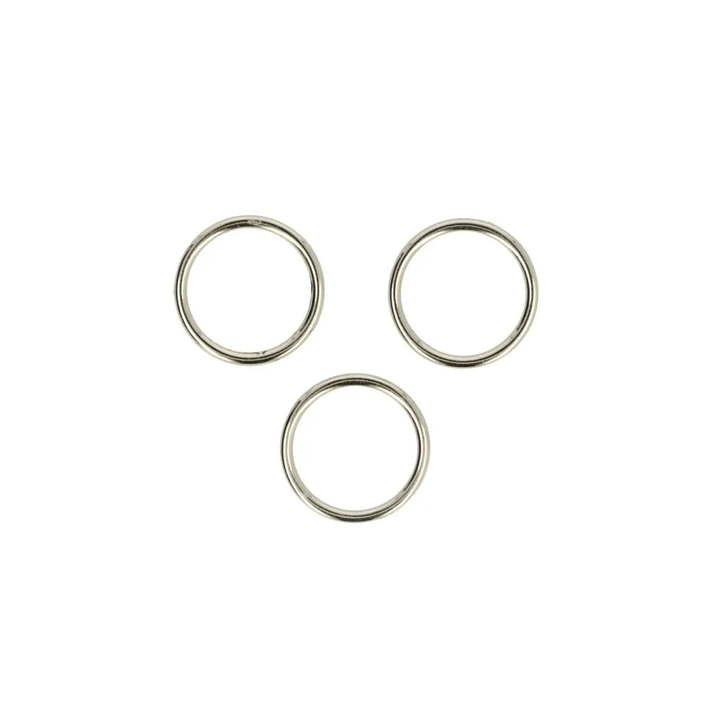 Opry Metalen ring 20 mm nikkel