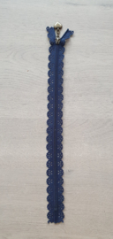 Rits 25 cm Donkerblauw