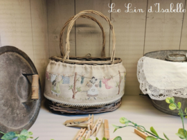 Le Lin d'Isabelle -  Panier "jour de lessive"