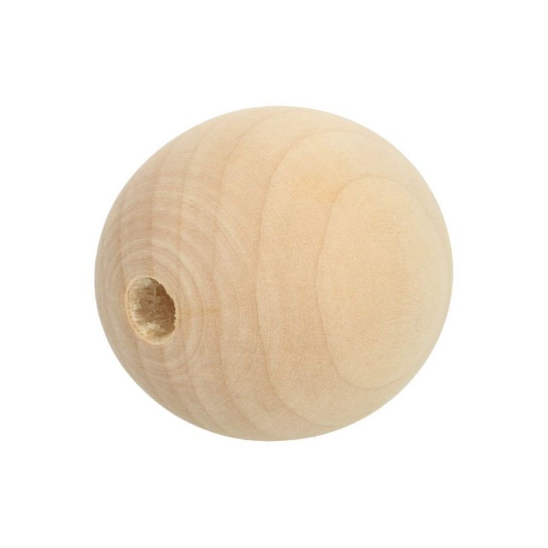 Houten kraal naturel 10 mm (per 10 stuks)