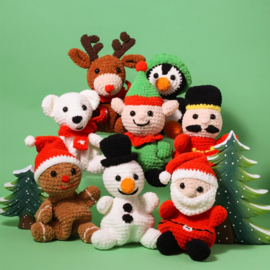 Mini Boek - Kroeltjes Haken Kersteditie - Laura & Annelies de Vries