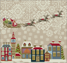 Historische Stickmuster - Santa Claus is coming to Town