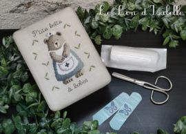 Le Lin d'Isabelle - P'tite boîte à bobos "Oursonne infirmière"