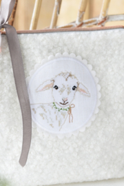 Stickbutton - Stoftas - Schaap