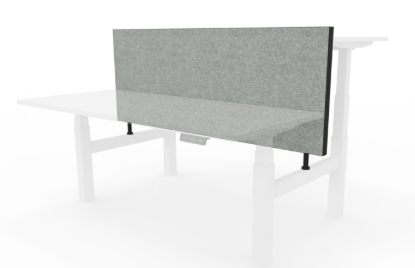 Akoestische tussenwand aluminium kader