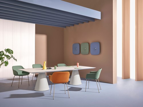 Ikon IKT - KUNSTSTOF KEGELVORMIGE TAFEL MET EEN VOLKERN BLAD - FP