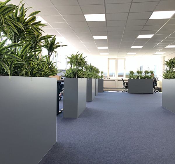 Plantenbak grijs - MDF - 1500 x 300 x 1000 mm