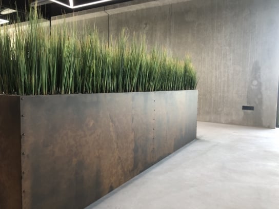 Plantenbak roest look - MDF - 1500 x 300 x 1000 mm