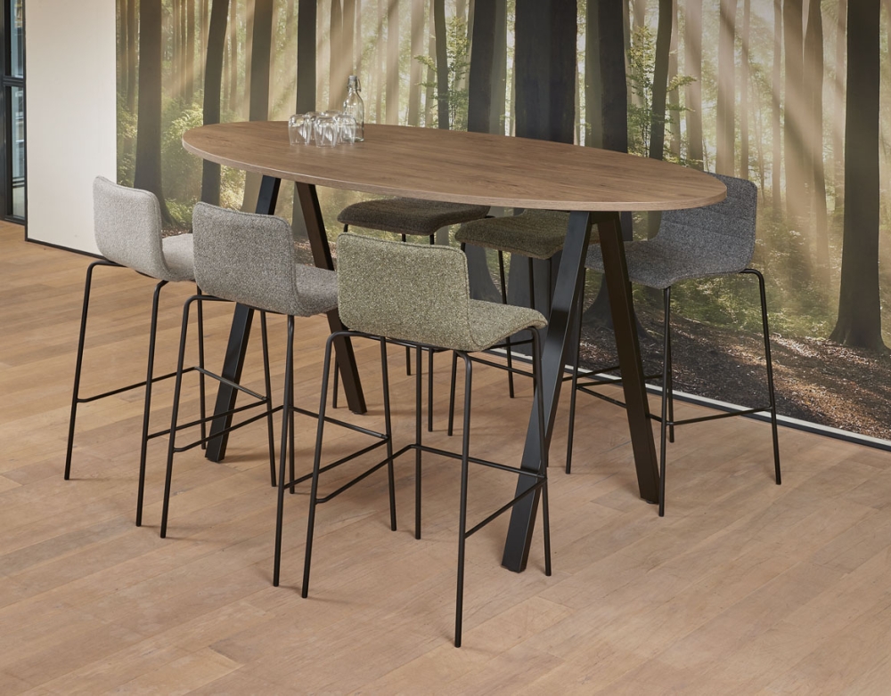 Bartafel V-leg Elips 220x110 cm