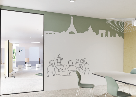Chameleon Maatwerk whiteboard wand