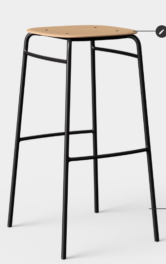 Twist Wooden Bar Stool
