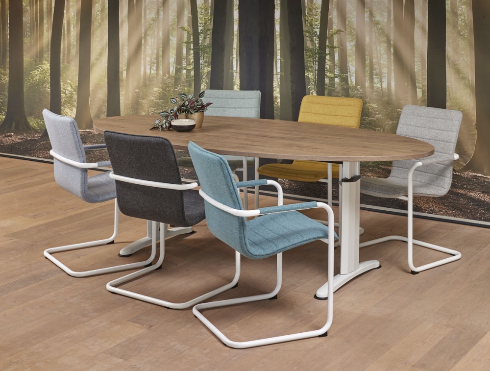 Vergadertafel work Ellips 220x110 cm