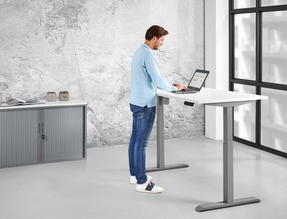 Derijks Budget Zit/sta enkel elektrisch 160 x 80 cm