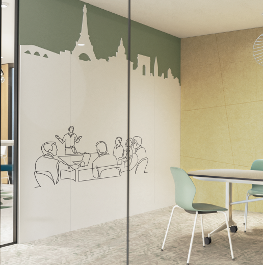 Chameleon Maatwerk whiteboard wand