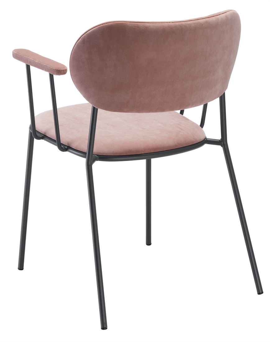 Hailey/Nuta full armstoel - Gestoffeerde stoel met vierpoot frame en armleggers