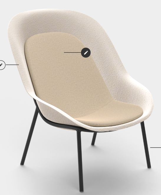 Nook PET Felt Lounge Chair