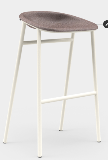 LJ 3 PET velt Bar Stool